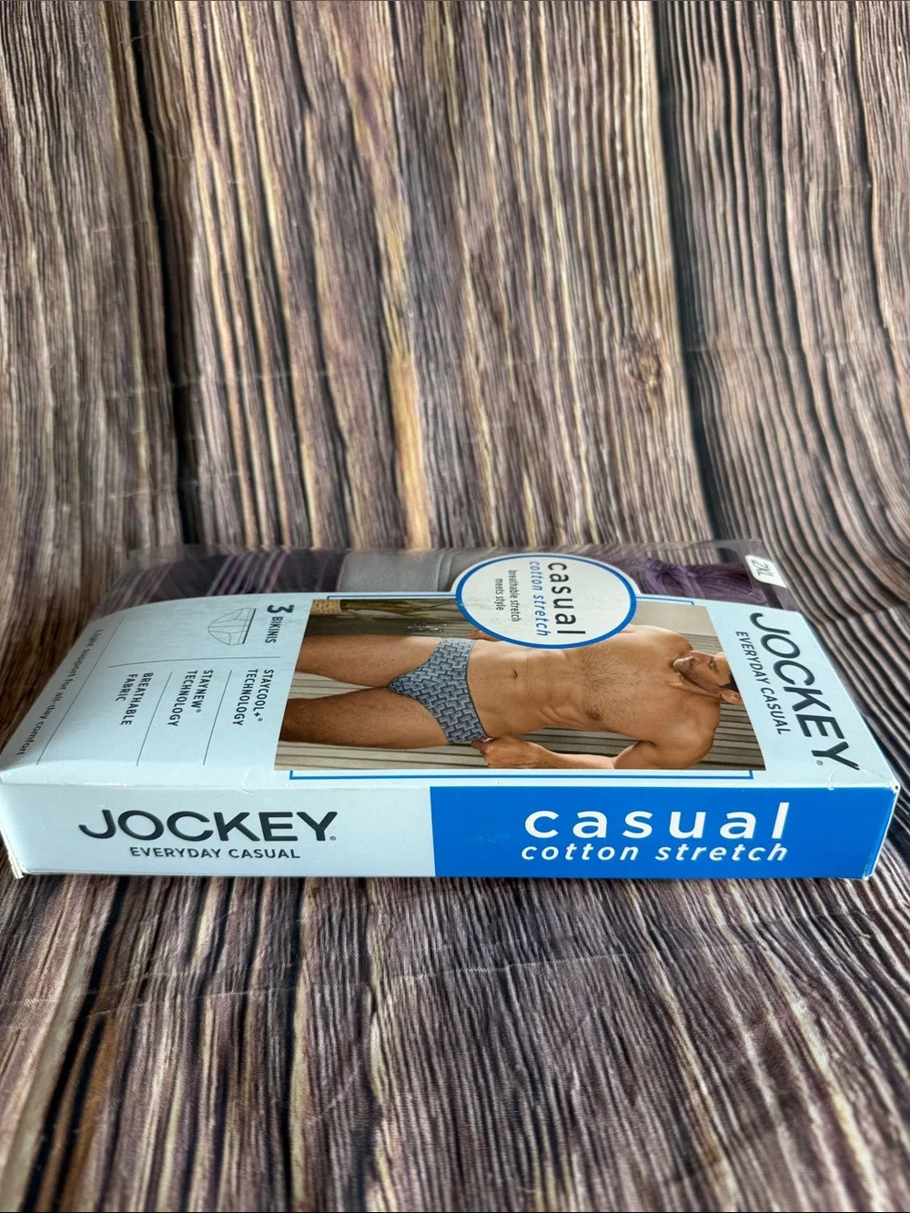 Jockey Men’s Everyday Casual Cotton Stretch Bikini Briefs 3-Pack XXL New